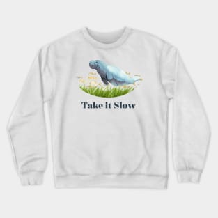 Manatee (Back Print) Crewneck Sweatshirt